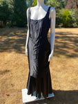 Vintage 1980s Goth Glam Black Dress