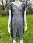 Art Deco Assuit Midnight Blue Dress