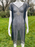 Art Deco Assuit Midnight Blue Dress