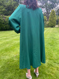 Vintage Forest Green Rain Mac Coat