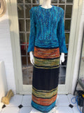 Vintage 1970s Chunky Knit dress with bell sleeves