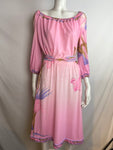 Vintage Leonard Paris Jersey Pink dress