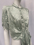 Vintage 1920s “Eau de Nil” blouse