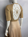 Vintage 1970s Crochet Spider Web Dress