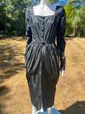 Vintage 1980s Goth Glam Black Dress