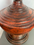 Antique Red Lacquer Burmese Offering Bowl