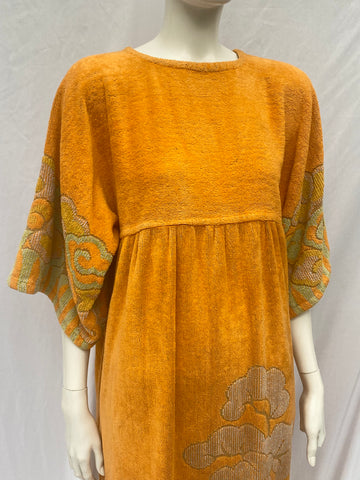 1970s Towelling Robe Dress