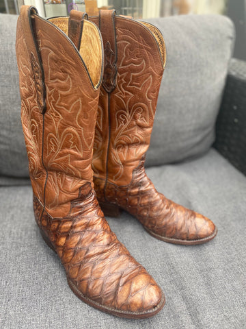 Vintage Exotic Skin Cowboy Boots