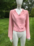 1970s Ossie Clark Pink Blouse
