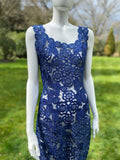 Rare Vintage Italian Crochet Raffia Wiggle Dress