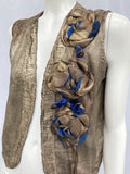 1920s Lame Waistcoat with Lame Flowers
