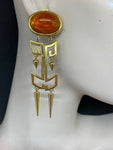 Vintage Randal Carnes Etruscan Clip-on Earrings