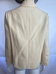 Chanel Ivory White Jacket with CC Logo Buttons