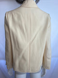 Chanel Ivory White Jacket with CC Logo Buttons