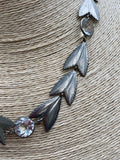 Art Deco Neo Classical Rivière Bezel Crystals Necklace