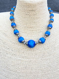 Louis Rousselet Blue Glass Necklace