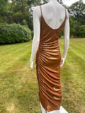 Frank Usher High Shine Liquid Copper/ Gold Dress