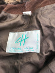 Vintage Couture Helene Leopard Faux Fur Coat