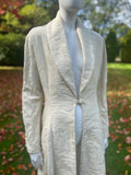 1990s Vintage White Maxi Opera Coat