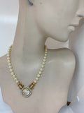 Vintage Swarovski Crystals and Pearls Necklace