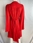 Ossie Clark Moss Crepe Red Dress