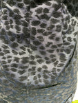 Vintage 1990s Hunza Leopard Devore Bodycon MIDI Dress