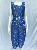 Rare Vintage Italian Crochet Raffia Wiggle Dress