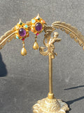 Natasha Stambouli Semi-precious Stones Clip On Earrings