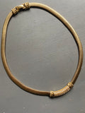 Christian Dior Vintage Gold Plated Necklace with Crystals