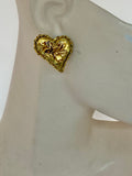 Vintage Christian Lacroix Heart Ear Clip Ons.