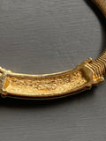 Christian Dior Vintage Gold Plated Necklace with Crystals