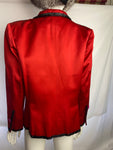 Vintage Yves Saint Laurent Red Pink Sequinned Jacket