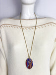 1970s Sphinx Modernist Pendant Necklace