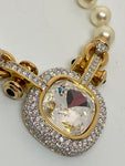 Vintage Swarovski Crystals and Pearls Necklace
