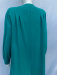 Turquoise Green Wool Coat
