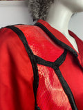 Vintage Yves Saint Laurent Red Pink Sequinned Jacket