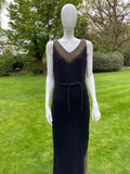 Gene Shelly’s Black Boucle Hand Beaded Dress