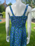 Vintage 1950s Jacques Heim Paris Blue Dress
