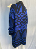Vintage Blue Mohair Long Cardigan/Coat
