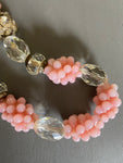 Louis Rousselet Pink Grapes Beads Necklace
