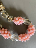 Louis Rousselet Pink Grapes Beads Necklace