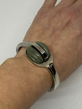 Paco Rabanne Vintage Space Age Hinged Bangle.