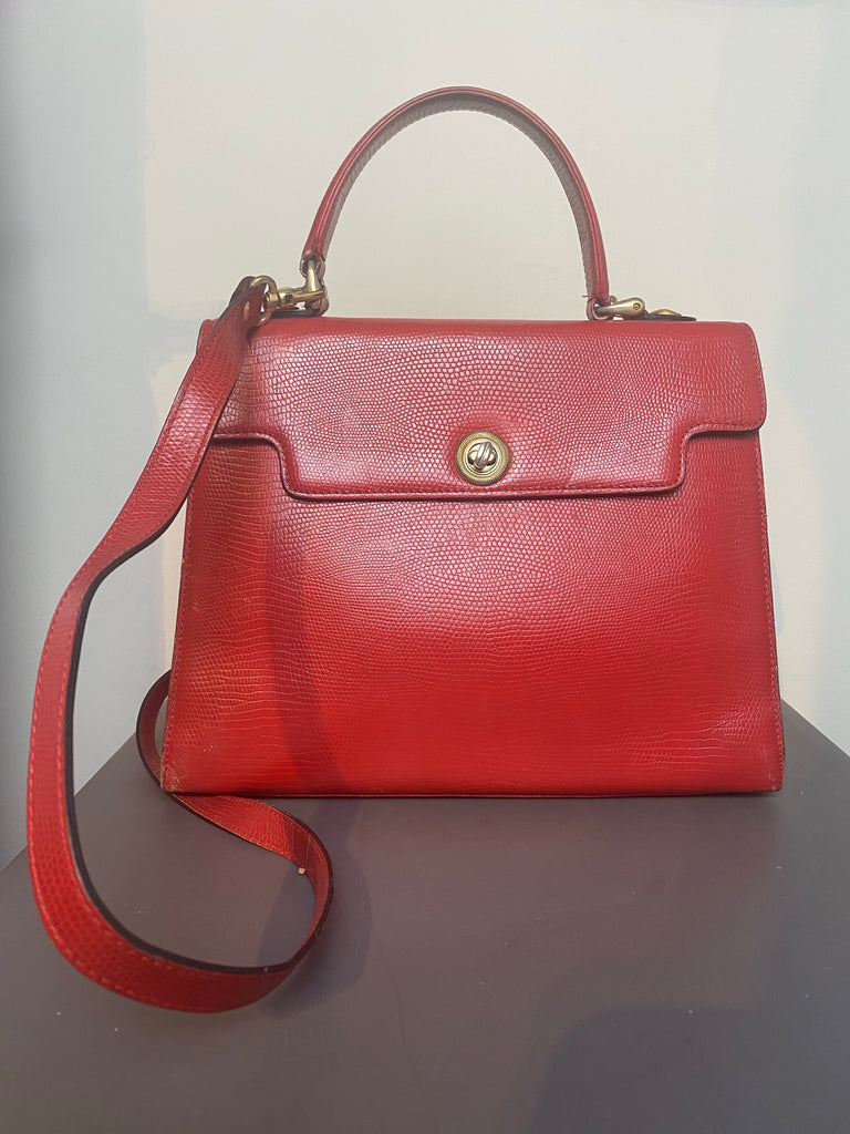 Leather handbag LAMARTHE Red in Leather - 41921491