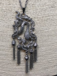 Vintage 1970s Tasselled Snake Sautoir Necklace