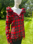 Save The Queen Red Lochcarron Tartan Top