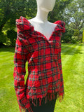 Save The Queen Red Lochcarron Tartan Top