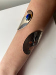 Silver Hallmarked Cuff with Lapis Lazuli.