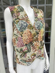 Vintage Tapestry Floral Hydrangea Waistcoat