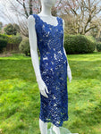 Rare Vintage Italian Crochet Raffia Wiggle Dress