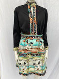 Vintage 1970s Rontini Leonard Style Print Dress